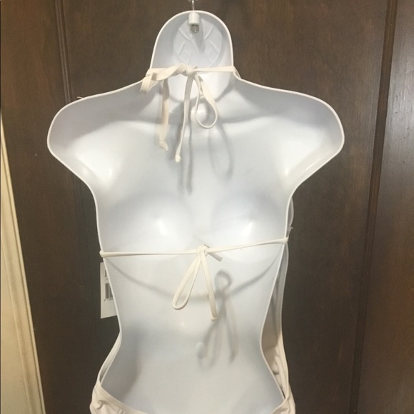 Sexy White one piece Swimsuit Size XXL fringe NEW - Picture 8 of 8
